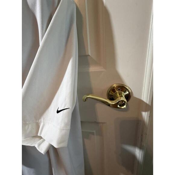 Nike Golf Mock Neck T Shirt Mens XXL Moisture Wicking White Heavier Weight - Picture 2 of 7